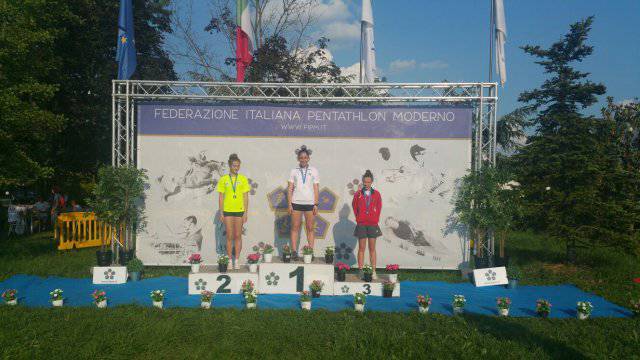 Valentina Martinescu seconda ai Campionati Italiani Ragazzi di Pentathlon Moderno