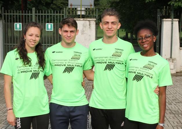 Quattro atleti della Vittorio Alfieri ai Campionati Italiani Juniores di Prove Multiple