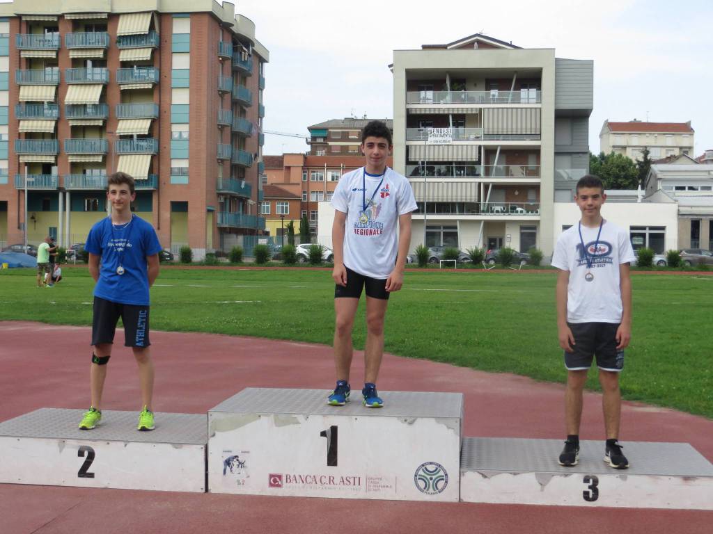 Bene l’Atletica Castell’Alfero ai Campionati Piemontesi Individuali Ragazzi/e su pista