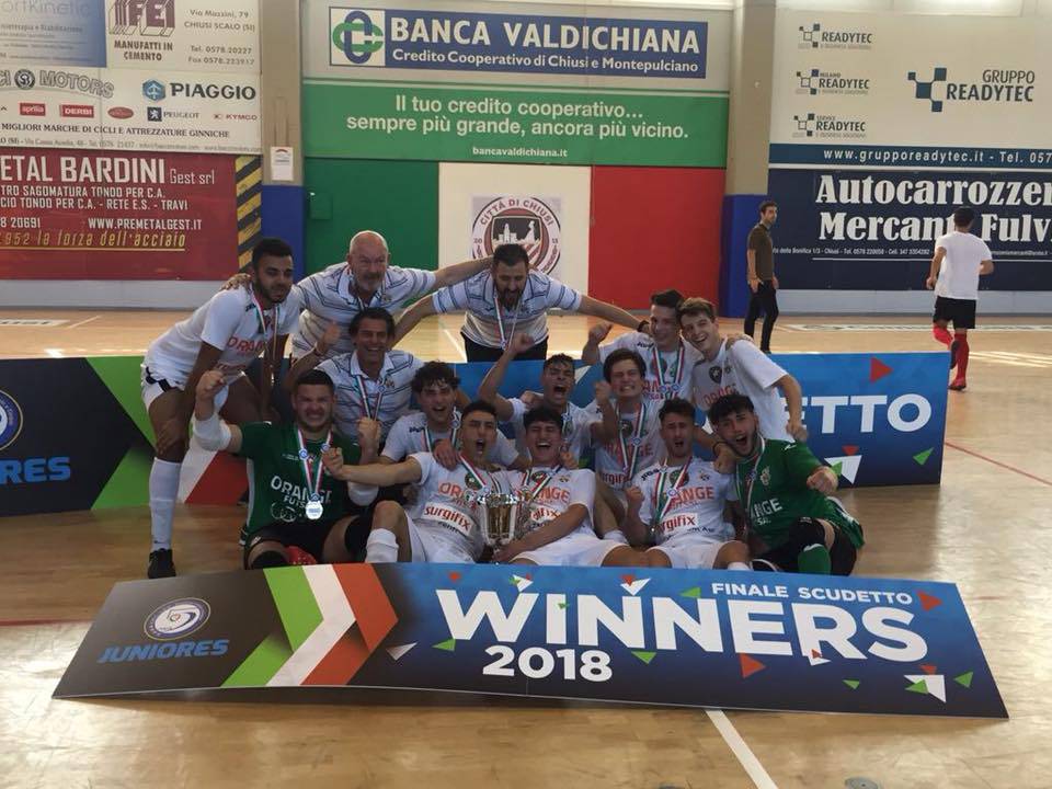 La Juniores dell’Orange Futsal è Campione d’Italia