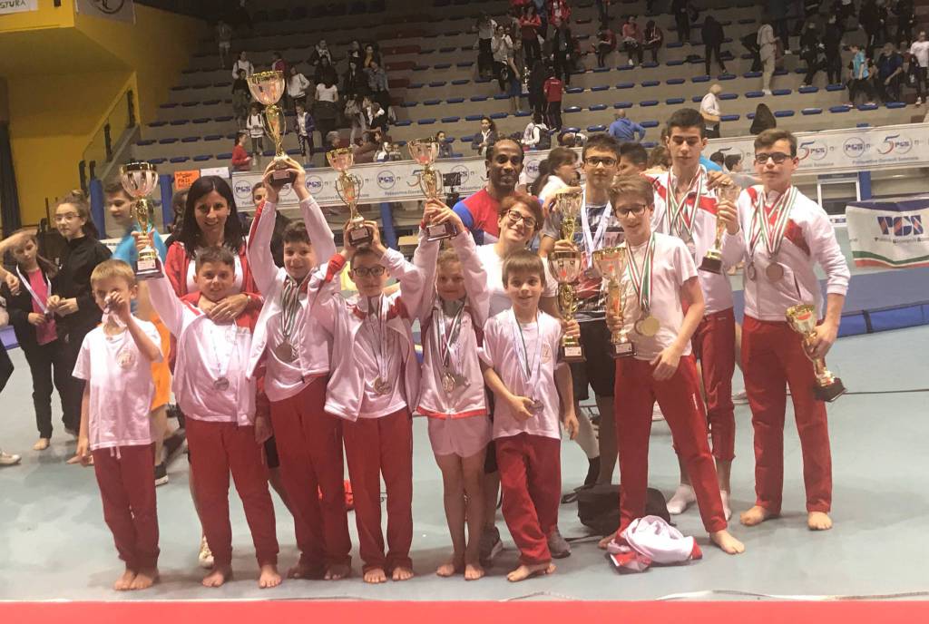 Ai Campionati Nazionali PGS di ginnastica l’Olimpia Asti grande protagonista