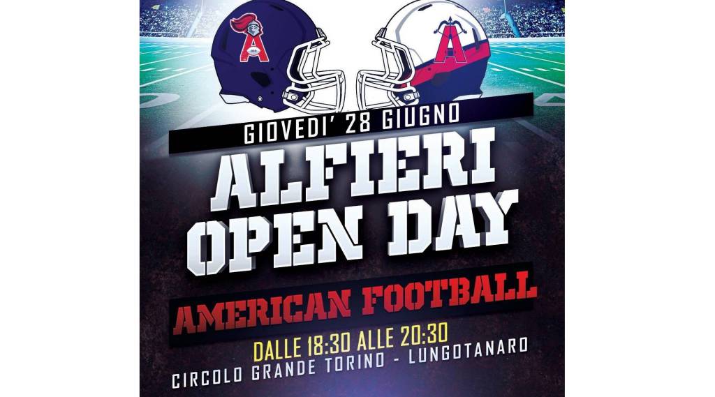 Domani al LungoTanaro di Asti l’Open Day degli Alfieri Asti American Football Team