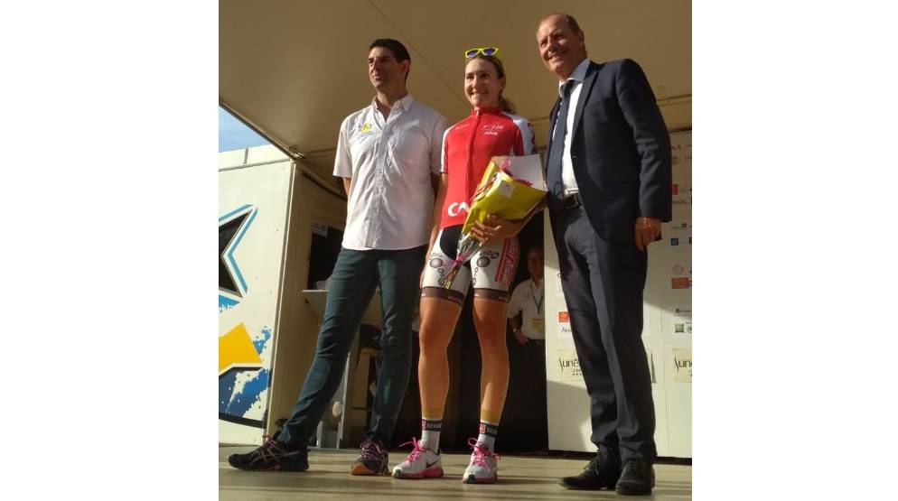 Al Tour de l’Ardeche la Servetto Stradalli Alurecycling vince due classifiche con Kseniia Dobrynina