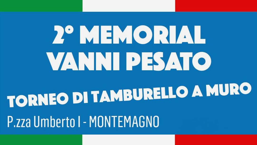 Nel prossimo fine settimana a Montemagno la seconda edizione del Memorial Vanni Pesato