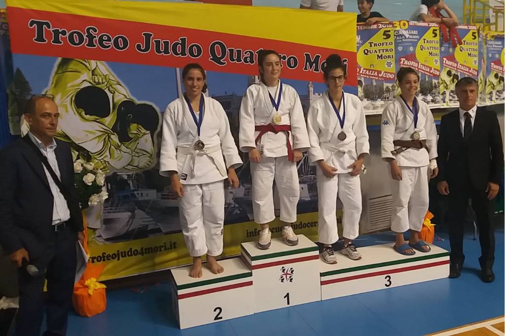 podio annalisa cavagna judo olimpic trofeo 4 mori 2018