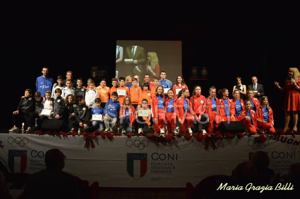 Sfilata di campioni al Teatro Alfieri alla 24a Festa dello Sport Astigiano