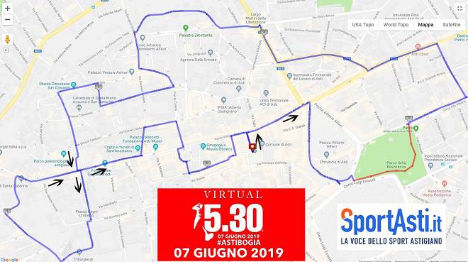 Si avvicina la Virtual Run 5.30 #Astibogia: ecco il percorso