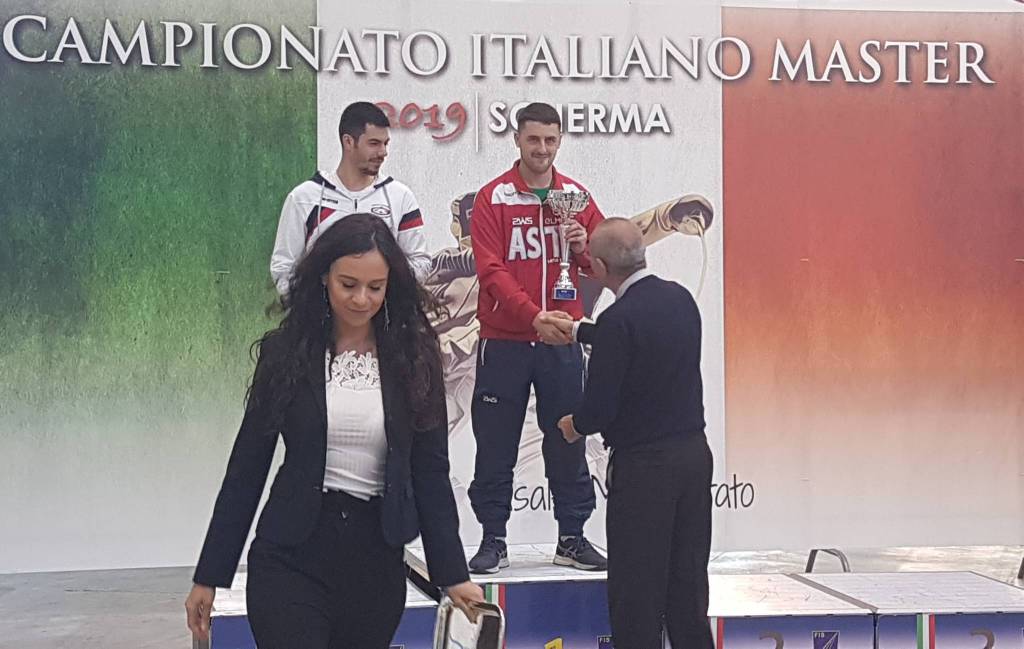 Mauro Parola della Virtus Scherma Asti si laurea Campione d’Italia Master