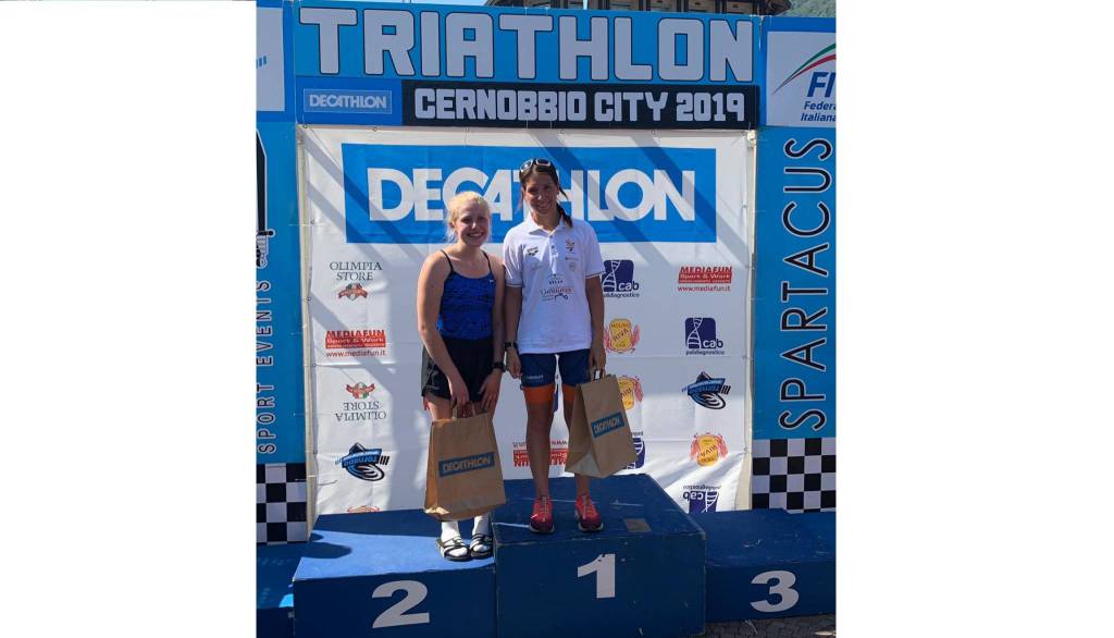 Sara Barrui della Futur Project Asti vince il triathlon sprint di Cernobbio nella categoria juniores