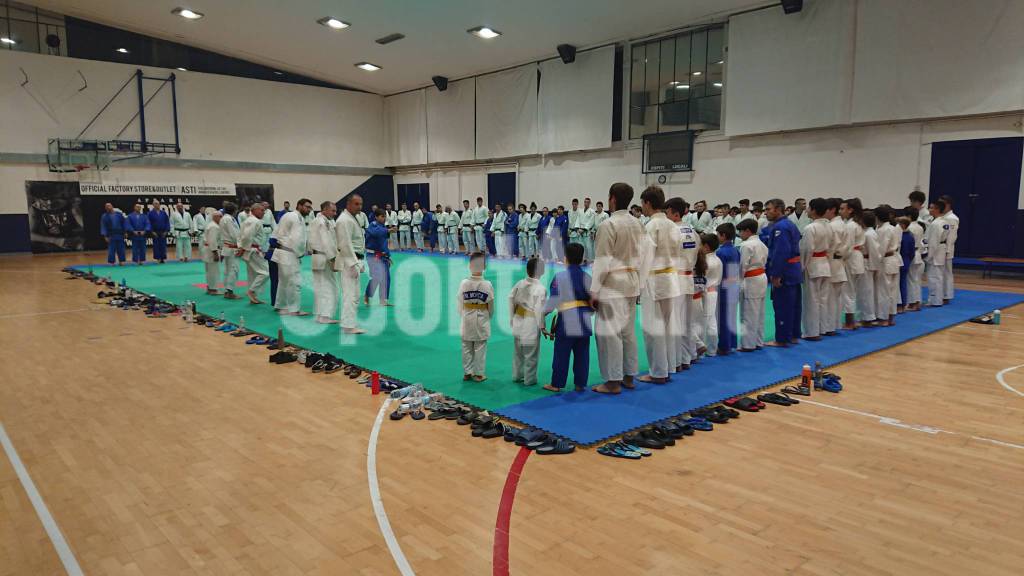 Allenamento Regionale Judo con consegna cintura nera Alberto Cirio