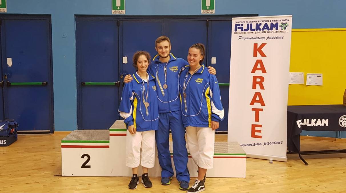 Tre podi per il Dinamic Karate al Campionato Regionale Federale Fijlkam