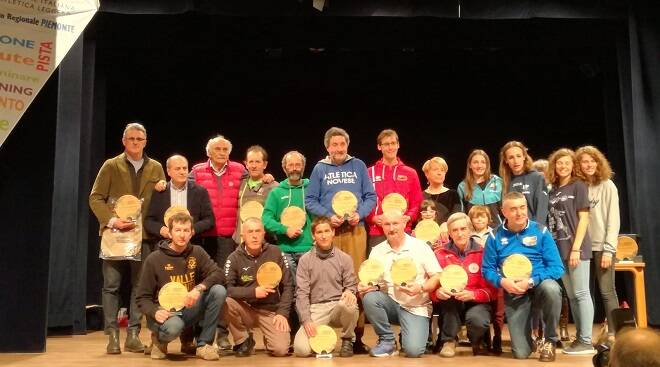 Tanti astigiani protagonisti della premiazione dei Trofei Regionali e tricolori master di Fidal Piemonte