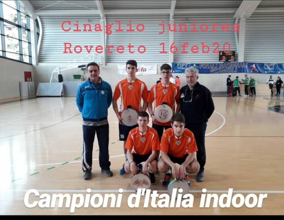 cinaglio juniors titolo italiano indoor 2020