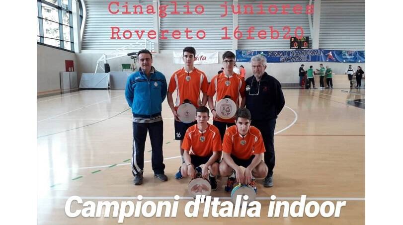 Alle Finali Nazionali Indoor titolo italiano per gli Juniores del Cinaglio