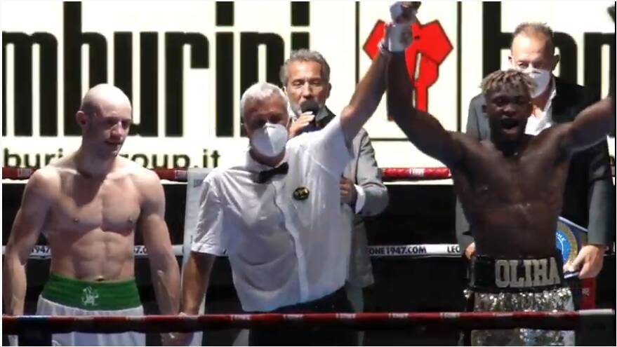 Boxe: l’astigiano Oliha Etinosa si conferma campione italiano dei Pesi Medi