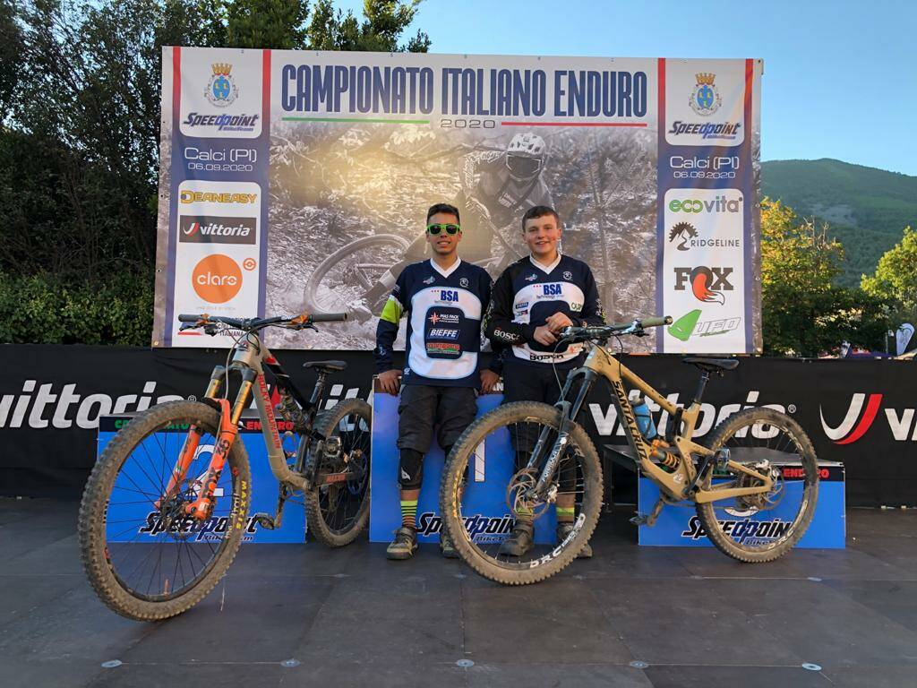 Bella esperienza per due atleti del Pedale Canellese ai Campionati Italiani di Enduro
