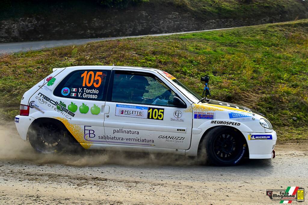 Vincenzo Torchio fa il pieno di successi di classe nelle prove speciali del Rally Trofeo delle Merende