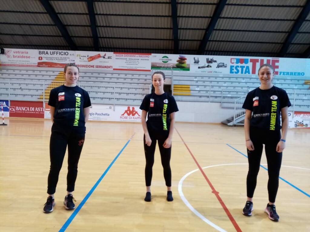 I risultati delle girls Hammer Team impegnate sui 60 metri indoor a Bra