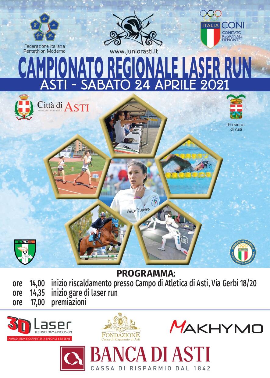 locandina campionato regionale laser run 2021