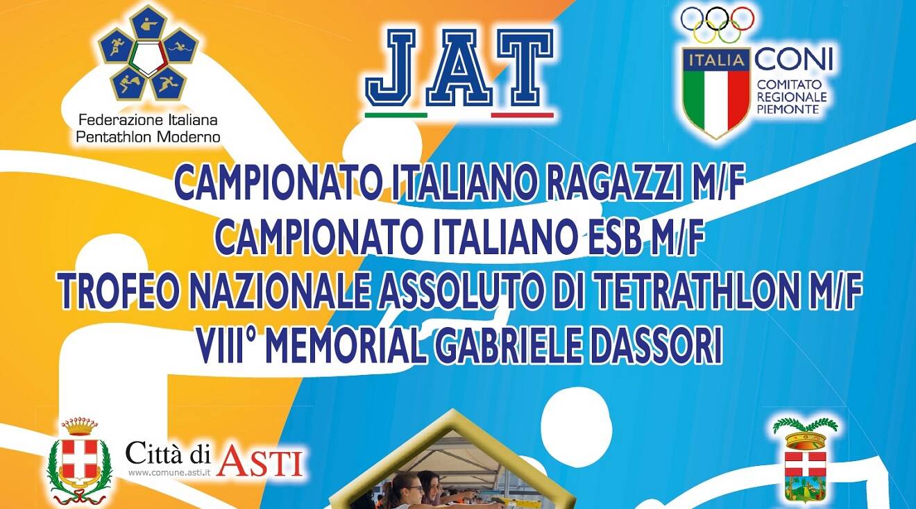 Asti capitale del Pentathlon con il Trofeo Nazionale Assoluto di Tetrathlon e i Campionati Italiani Under 17 ed Under 13