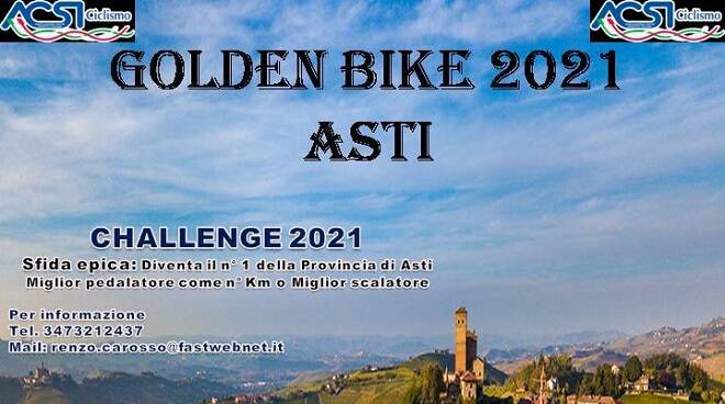 “Golden Bike 2021 Asti”, idea vincente di ACSI Ciclismo Asti per pedalare e sfidarsi a distanza a suon di chilometri