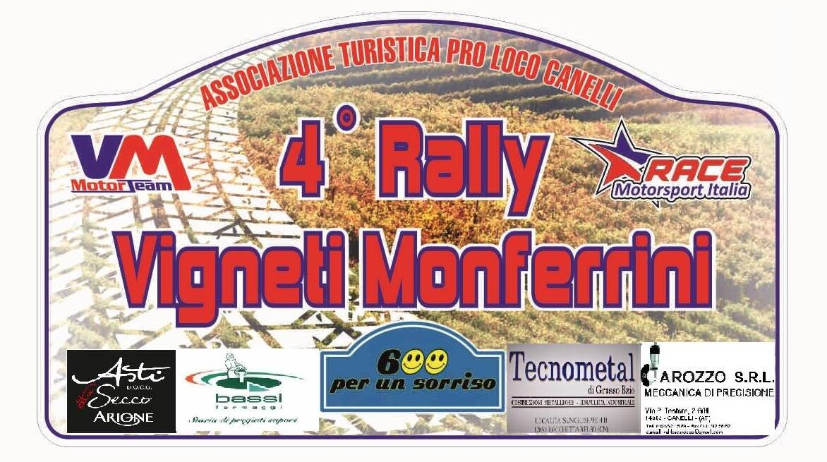 Nel fine settimana a Canelli si corre il 4° Rally Vigneti Monferrini: ecco l’elenco degli iscritti