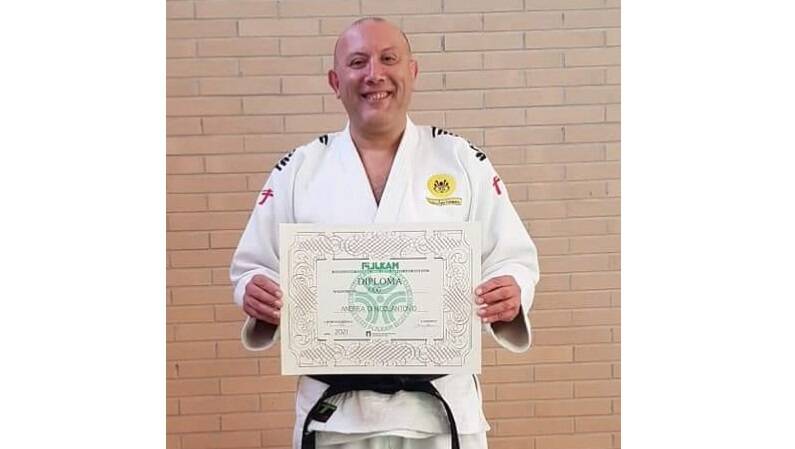 Qualifica di Maestro di Judo per Andrea Di Nicolantonio, il tecnico della Scuola Judo Shobukai