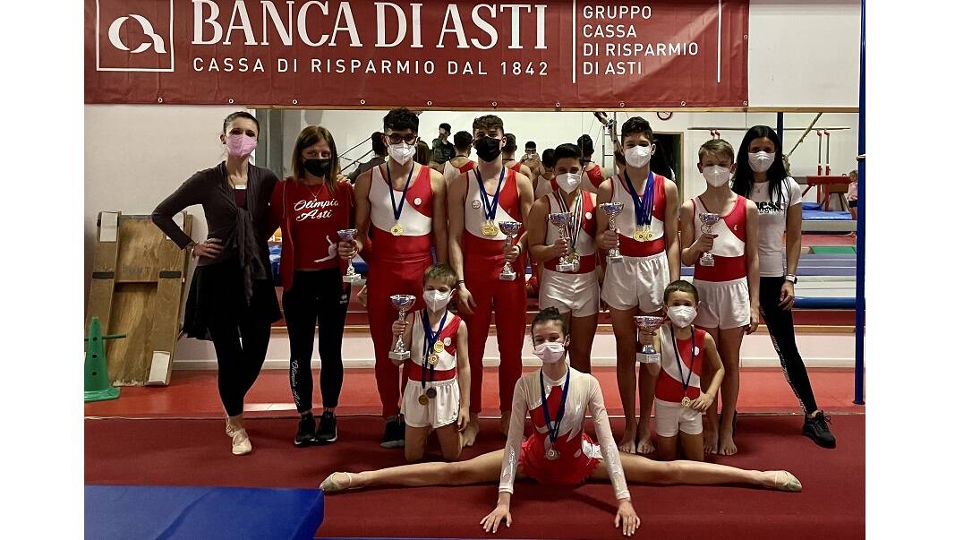 Olimpia Asti ok nella prima prova del campionato nazionale ginnastica artistica maschile e ginnastica ritmica PGS