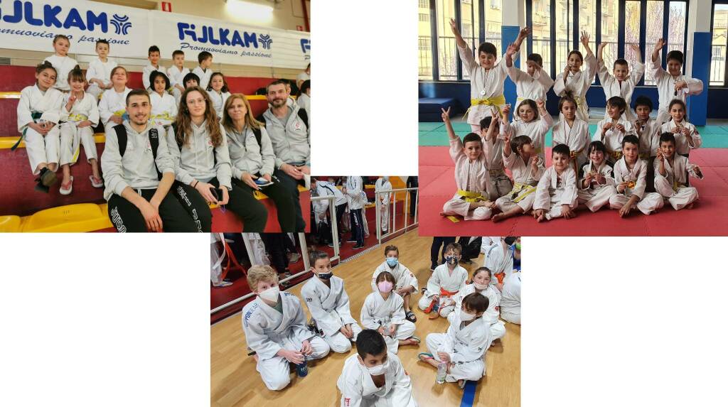 I piccoli atleti della Polisportiva Astigiana in gara a Leini al Randory Day di Judo