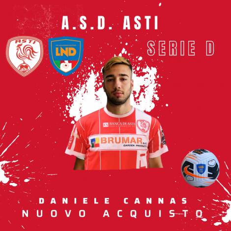 Asd Asti, secondo colpo in entrata: dal Sassari Calcio Latte Dolce arriva Daniele Cannas