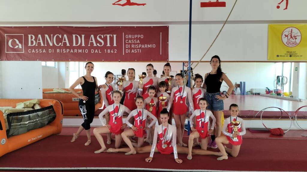 Ottimi risultati per l’Olimpia Asti ai Campionati Nazionali Pgs di Ginnatica Ritmica