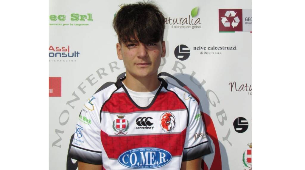 Matteo Gaetano del Monferrato Rugby pronto a volare in Scozia con la Nazionale Under 18