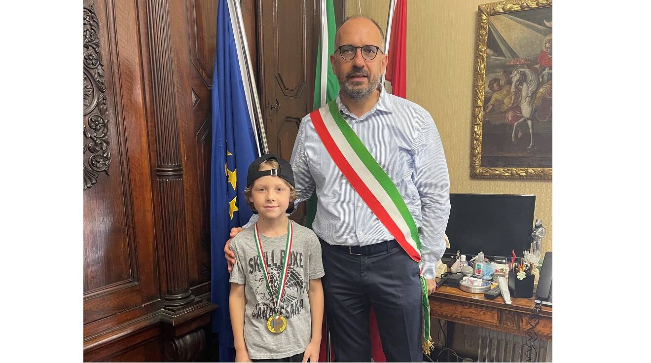 Ricevuto in municipio il campione italiano giovanili categoria cangurini di boxe