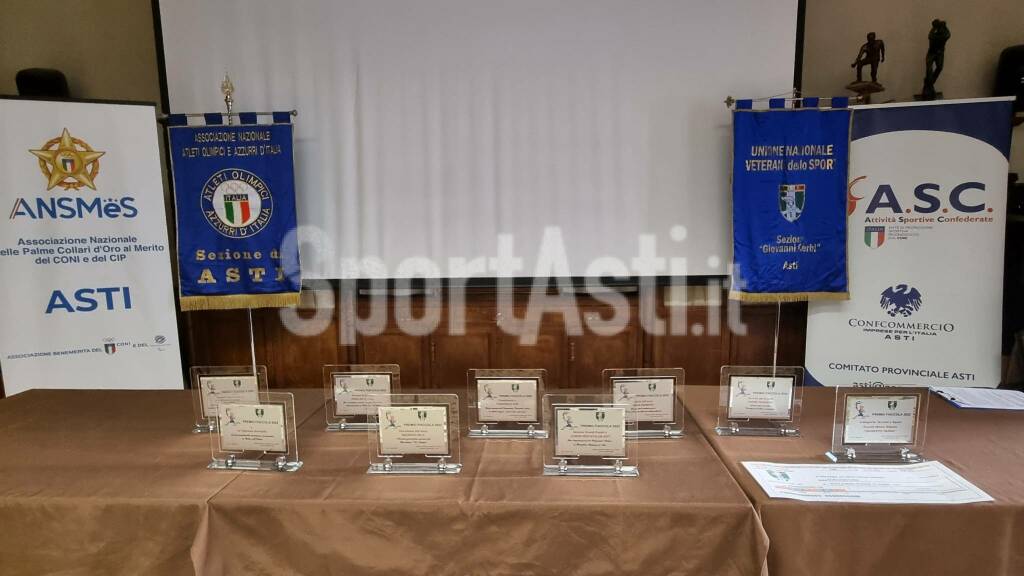 Assegnato dai Veterani dello Sport di Asti il “Premio fiaccola 2023”: i vincitori delle varie categorie