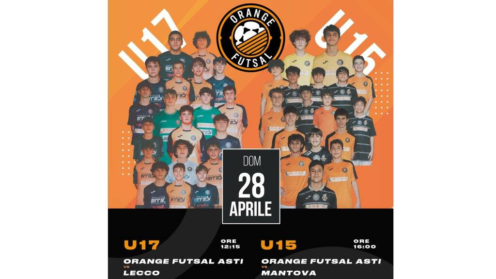 Nel weekend le gare decisive per le under 17 e 15 dell’Orange Futsal per la qualificazione alle Final Four scudetto