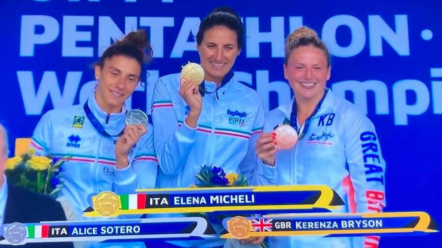 Alice Sotero medaglia d’argento ai Mondiali di Pentathlon Moderno, oro per Elena Micheli e successo azzurro a squadre