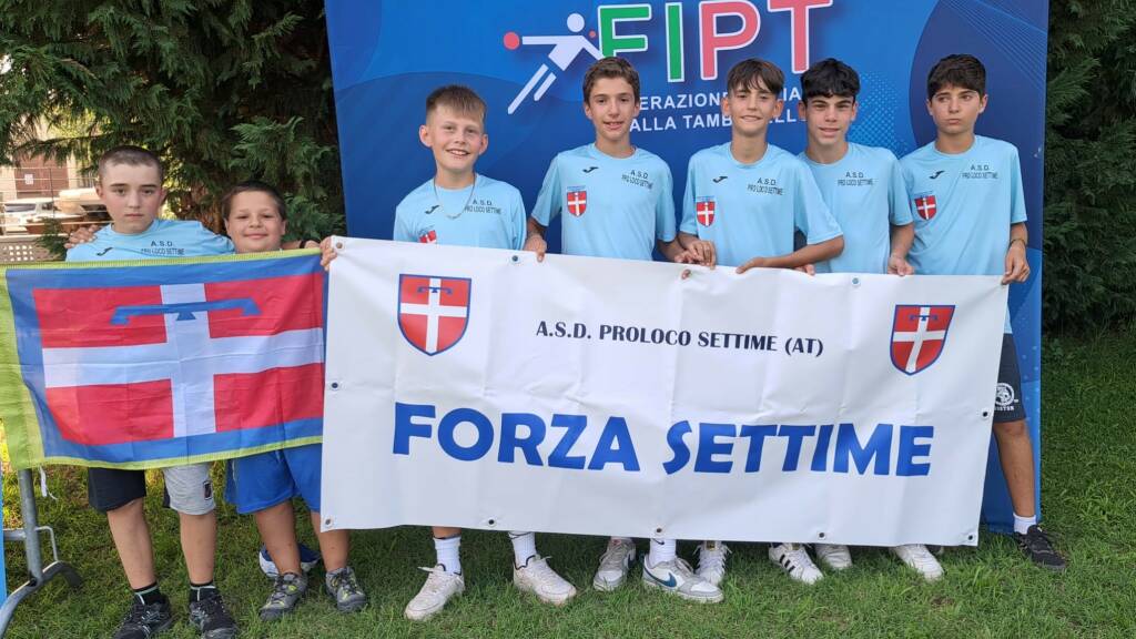 Alle Finali Nazionali Giovanili l’ASD Pro Loco Settime vice campione d’Italia categoria giovanissimi