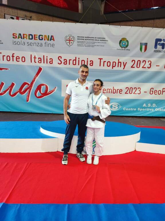 Al Sardinia Trophy 2023 vittoria e primo posto nella Ranking List Nazionale per Ginevra Aloise del Judo Olimpic Asti