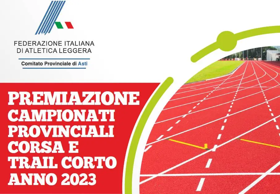 Ad Asti sabato la premiazione dei Campionati Provinciali di corsa e trail 2023