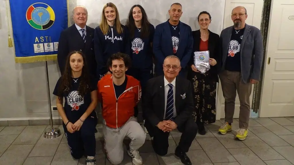 Le ragazze “Incredibili” del Play Asti protagoniste delle conviviale di marzo del Panathlon Club Asti