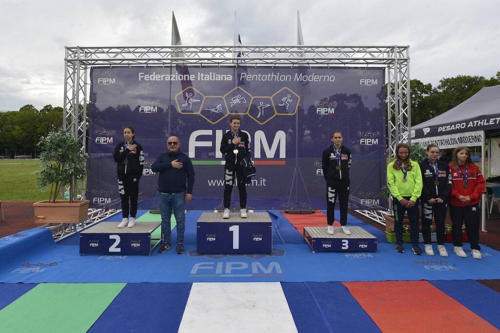 podio italiani under 15 pentathlon foto fipm.it
